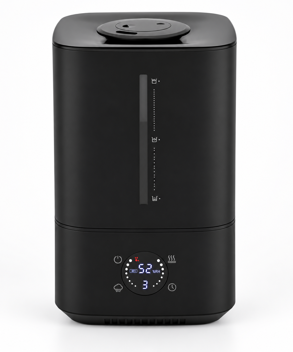 Humidificateur d'air Aervia Large 6 L noir, vue de face